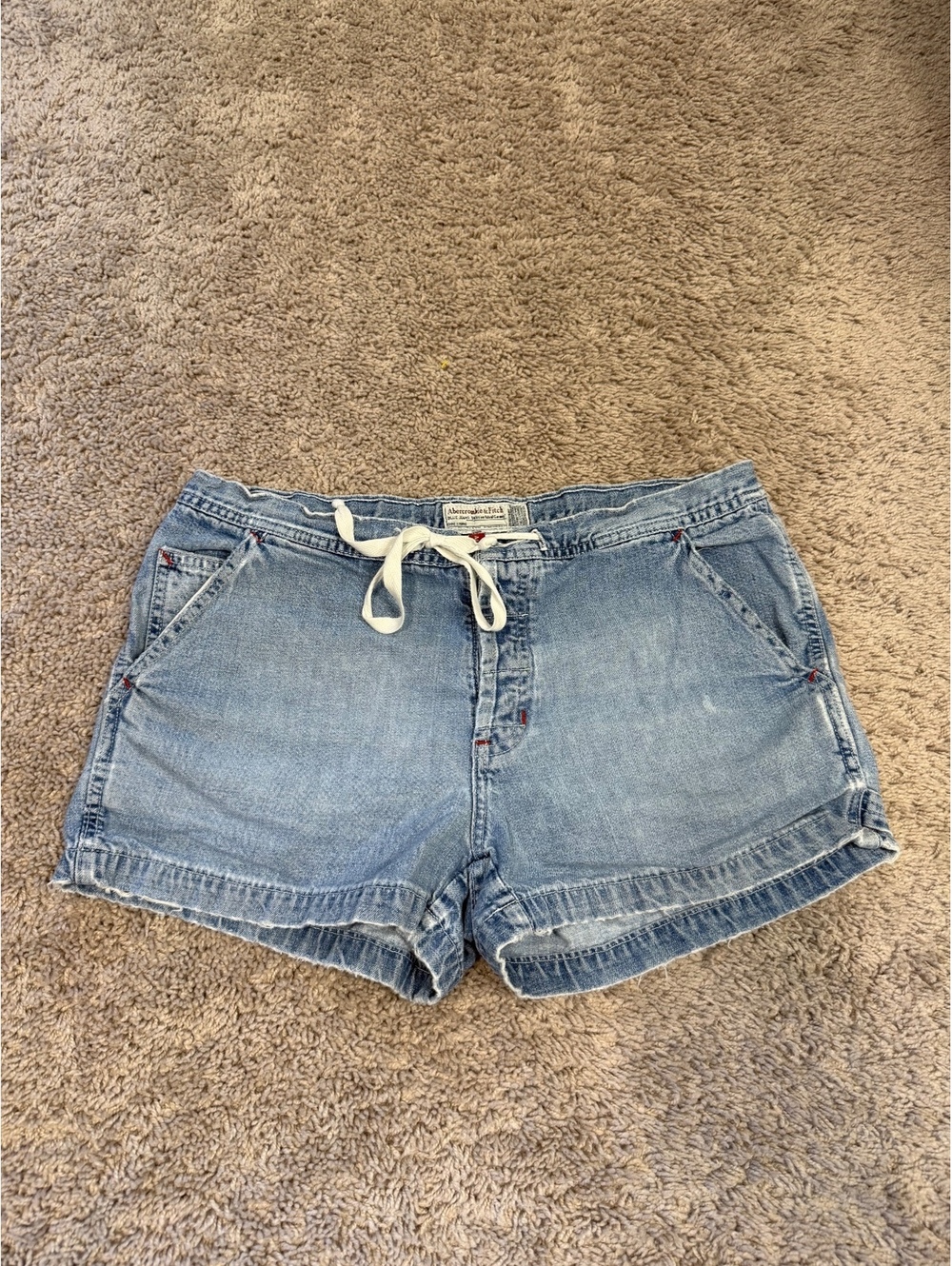 Vintage Made in USA Abercrombie & Fitch Light Wash Denim Shorts Size S
